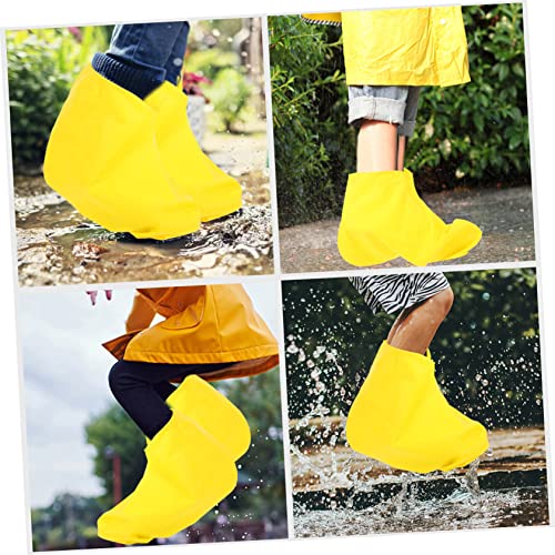 2 pares de protectores impermeables para botas de lluvia de látex, cubrebotas antideslizantes para ciclismo, senderismo y deportes miniatura 6