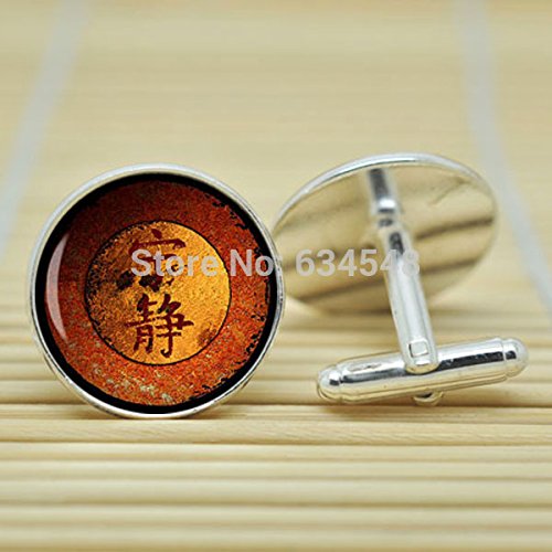 Pretty Lee Scifi Firefly Serenity In Silver Cufflinks Glass Cabochon Cufflinks C3423