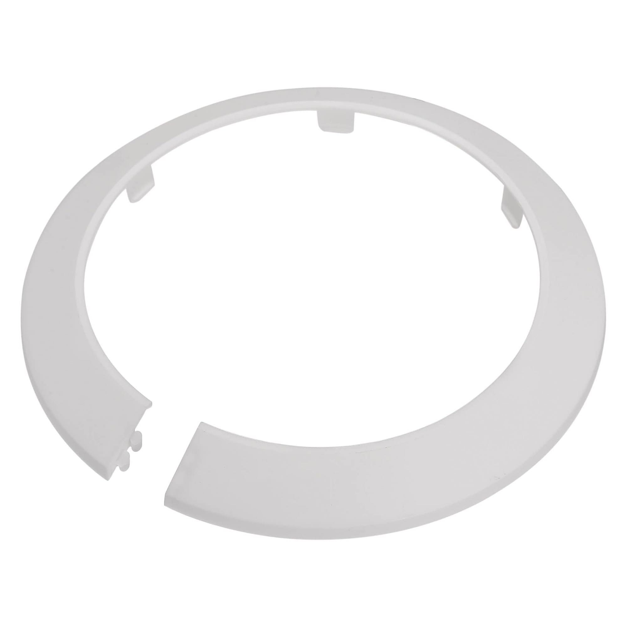 TOP-VIGOR 2pcs 114mm Pipe Cover Decoration, Click-in PP Plastic Escutcheon Pipe Collar for Water Pipe Drain Line