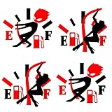 Car Fuel Tank Cap Decal Decal Vinyl Sticker Funny Sticker boy, Girl Adjust Fuel Gauge, Fuel Gauge Em