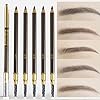 1pcs Eyebrow Pencil Longlasting Waterproof Durable Liner Eyebrow 5 Colors to Choose (2# Dark Brown)
