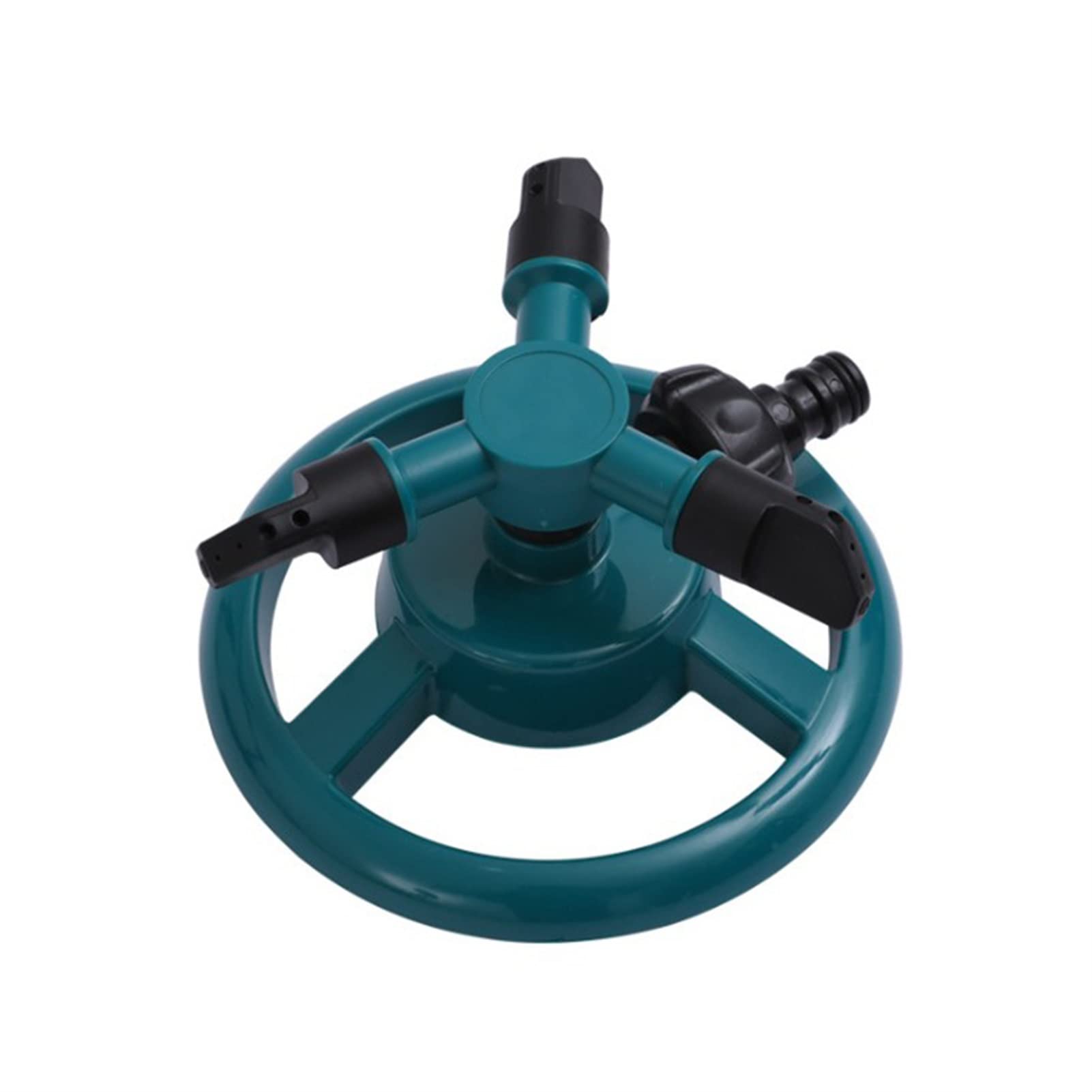 Automatisch um 360 Grad drehbarer Rasensprenger Gartensprinkler mit 3-Armiger Rotationsdüse Große Flächenabdeckung Bewässerungssystem für Rasen und Garten