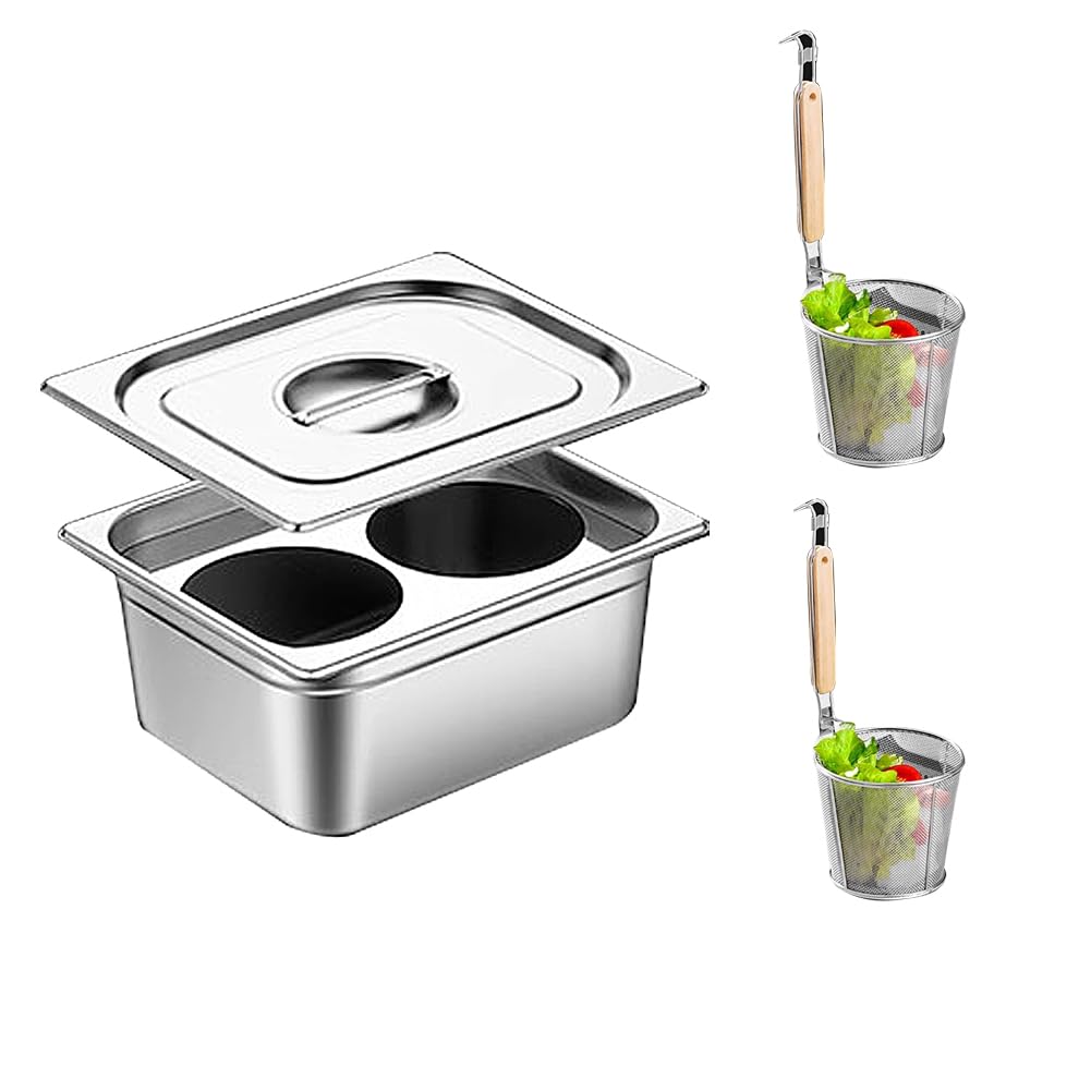 Zestaw garnków do makaronu z sitkiem, garnek do gotowania na parze do restauracji, naczyń kuchennych