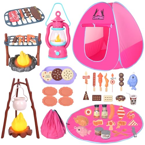 Viwulute Camping Set Toys with Pop up Tent Pretend Play...
