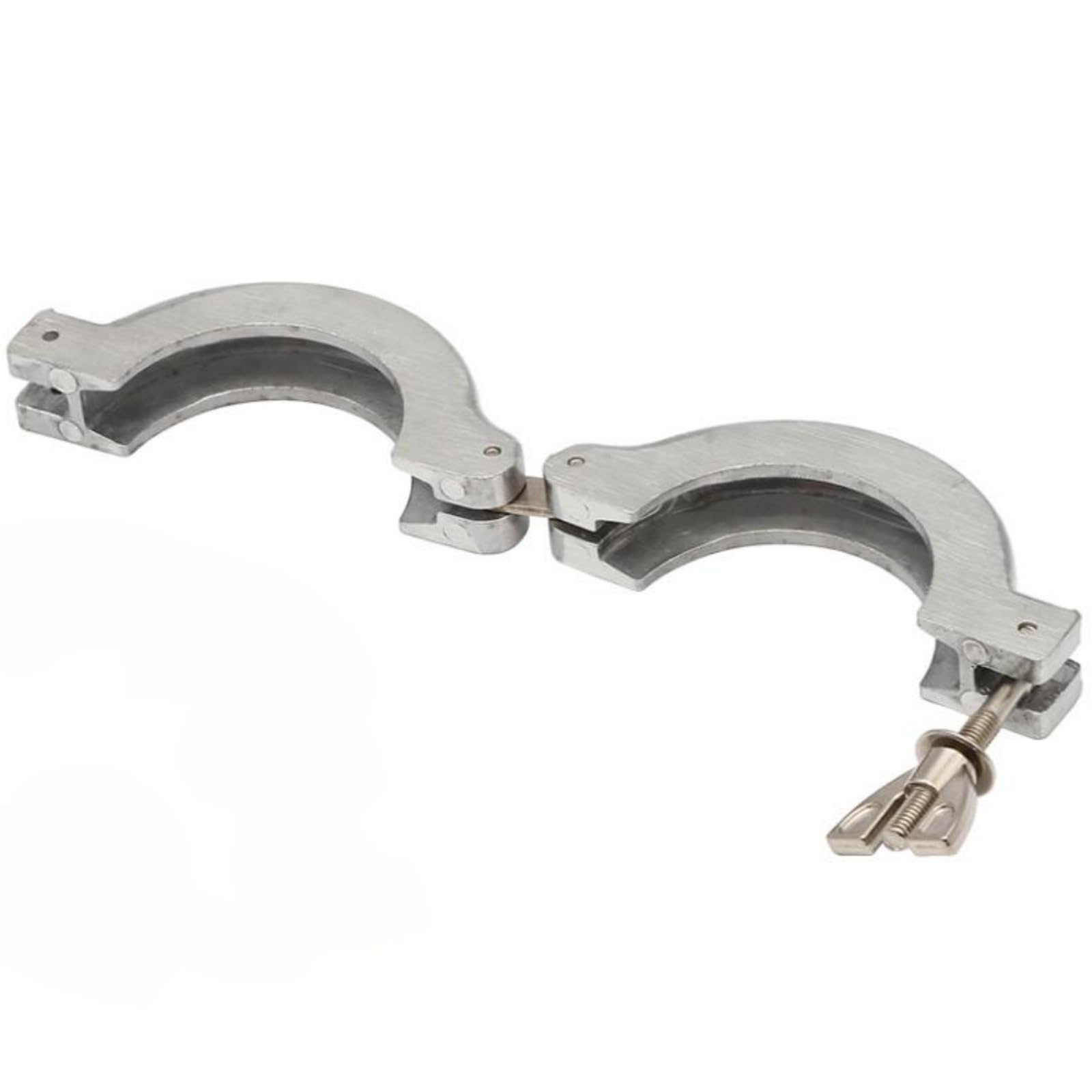 Bisagra de abrazadera rápida con brida de acero inoxidable ISO-KF, 2 uds., for accesorios de vacío, abrazadera de manguera de vacío con tuerca de mariposa(KF50)