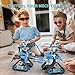 Opmind 5 in 1 STEM RC Robot Building Kit, 398PCS APP & Remote Control Blocks DIY Engineering Robotics, Erector Science Set for Kids Age 6 7 8 9 10 11 12+, Educational Learn Toys Gift for Boys & Girls