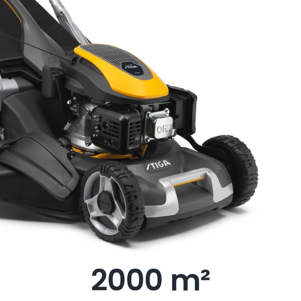 STIGA Twinclip 950 V Tondeuse Thermique 196 CC, 48 cm – Système 4-en-1, Lame Twinclip Brevetée – Pelouses jusqu'à 2 000 m²