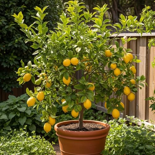 Ready to Bear Fruit Meyer Lemon Tree Bush Live Plant, 12 to 18 Inches Tall, Live High Yield Dwarf Meyer Lemon Tree, Indoor Outdoor Citrus, Very Fragrant Ready to Bear Fruit Meyer Lemon Tree Bush Live Plant, 12 to 18 Inches Tall, Live High Yield Dwarf Meyer Lemon Tree, Indoor Outdoor Citrus, Very Fragrant