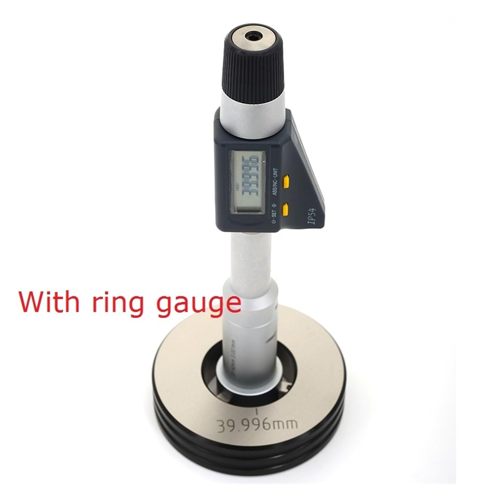 Dreipunkt-Innendurchmesser-Mikrometer 6–300 mm digitales 3-Punkt-Innenmikrometer IP54 mit drei Klauen. Messen Sie die innere kreisförmige Öffnung des industriellen Lagers ( Color : 50-63MM with ring )