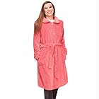 Rufino Díaz Bata Coralina Invierno Señora Jennifer (Coral - M) - Tacto super suave y calentito - Para estar en casa durante la temporada de otoño/invierno