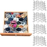 Evelots Drawer Organizer-Divider-Sock-Belt-Scarf-Underwear-112 Slots Total-Set/4