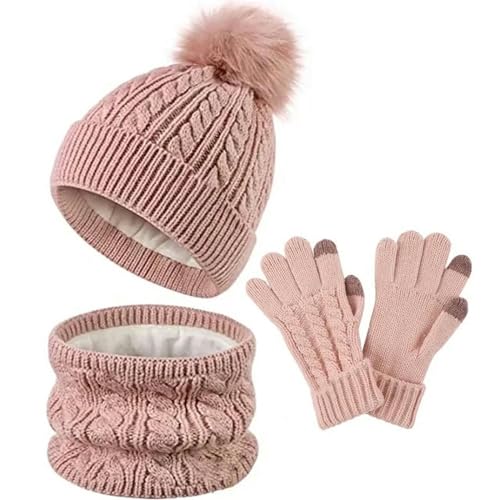 Gorro bufanda guantes invierno para niños set de 3 piezas 2