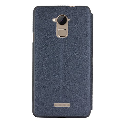 Image of Heartly GoldSand Sparkle Luxury PU Leather Window Flip Stand Back Case Cover for Coolpad Note 3 / Coolpad Note 3 Plus - Best Black
