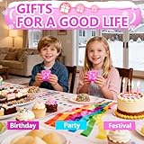 Copfeqyr 1pack 3.5cm / 1.38in snowflake squeeze toy - fidget toys for kids and adults, stress cube, squishy toys in gift box (Pink) - Image 5