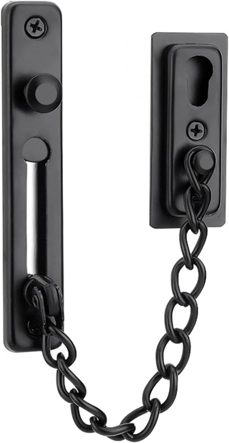 Door Chain Lock for Home Security | Anti-Theft Door Guard Latch | Stainless Steel Chain Lock for Wooden & Metal Doors | Safety Lock for Hotels, Apartments & Office.-image-31