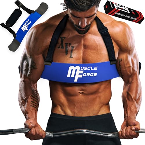 MuscleForge Bizeps-Trainer Arm Blaster, Bizeps Isolator für eine optimale Isolierung der Bizeps und Armmuskeln, Bizeps Blaster für Bodybuilding & Kraftsport