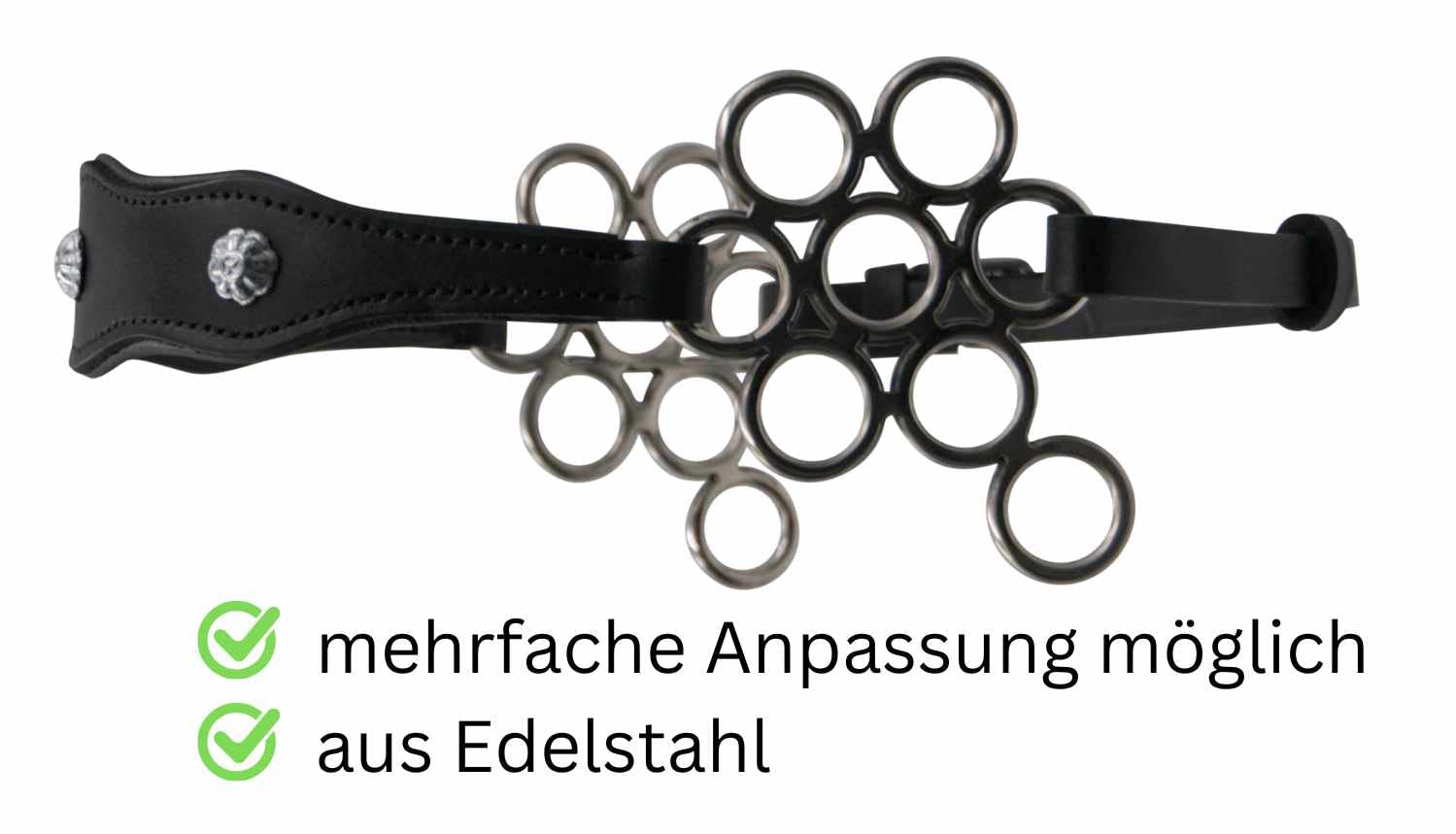 AMKA Hackamore Barock Glücksrad/Flower, gepolstert 034/101