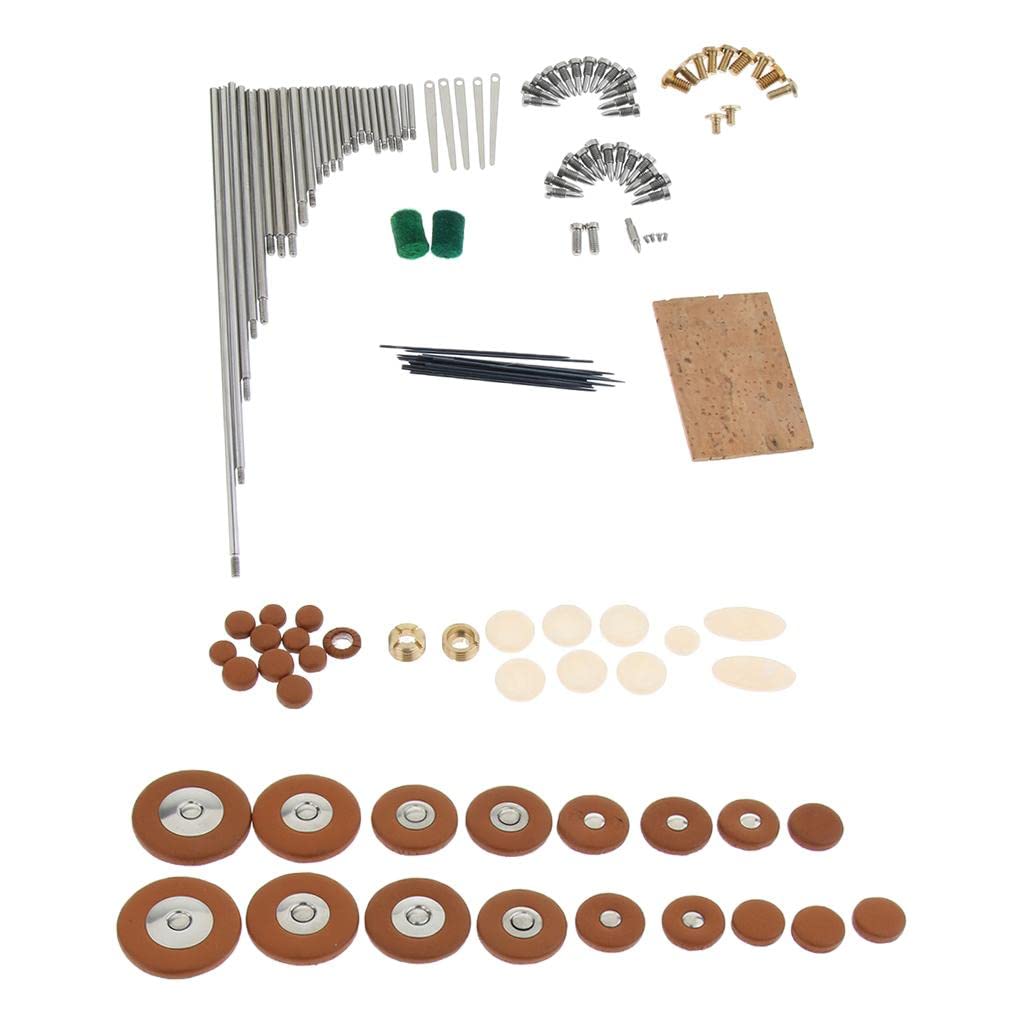 Kit de mantenimiento de reparación de saxofón soprano para piezas de instrumentos de viento