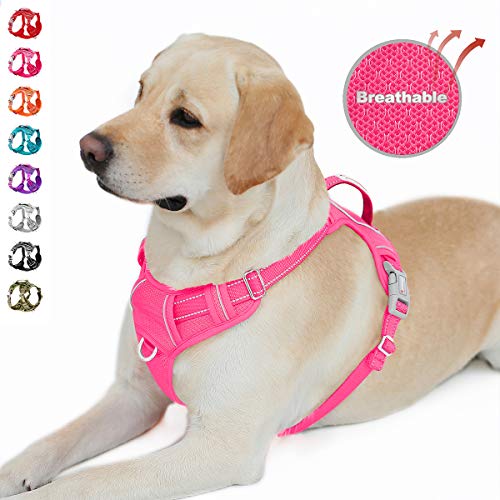 BARKBAY No Pull Dog Harness Front Clip Heavy Duty Reflective Easy Control Handle