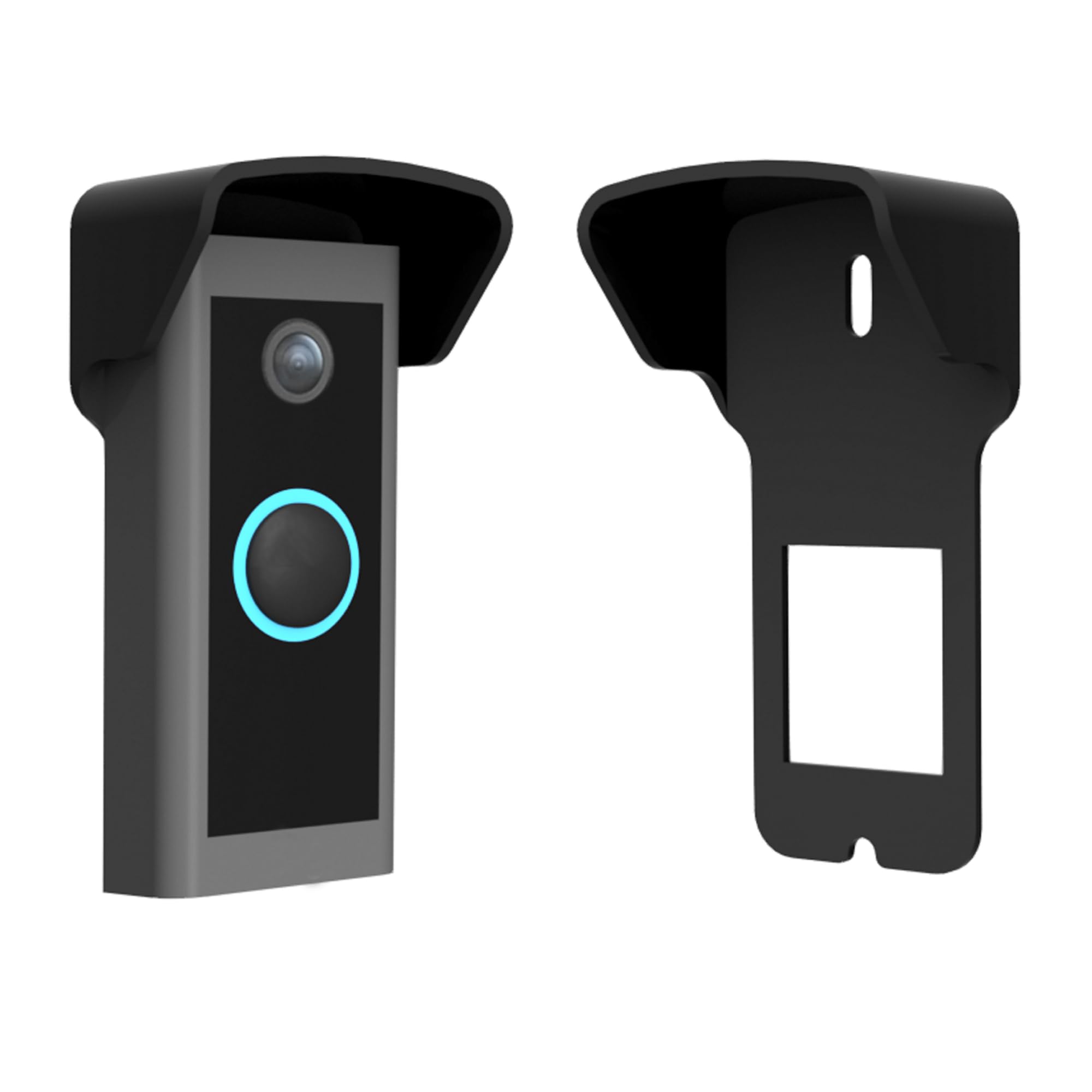 Housse de Pluie Compatible avec Sonnette vidéo Filaire (Video Doorbell Wired) | pour protéger Contre la Pluie, Le Soleil, Durable et résistante aux intempéries Pas de perçage nécessaire