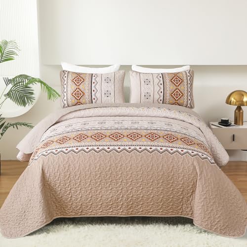 Juego de edredón estampado geométrico 3 piezas YS01AC080865K3U-A para cama 3