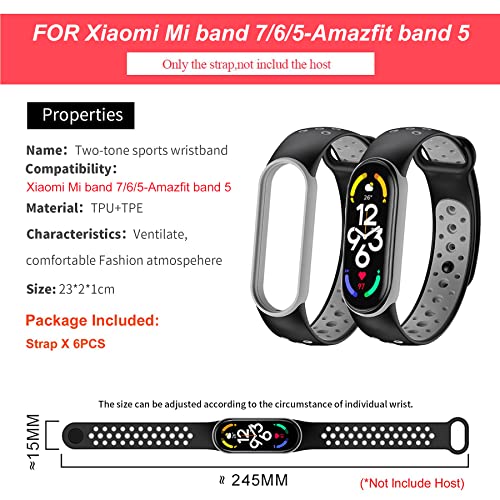 BDIG 6 Pezzi Cinturino Compatibile per Xiaomi Mi