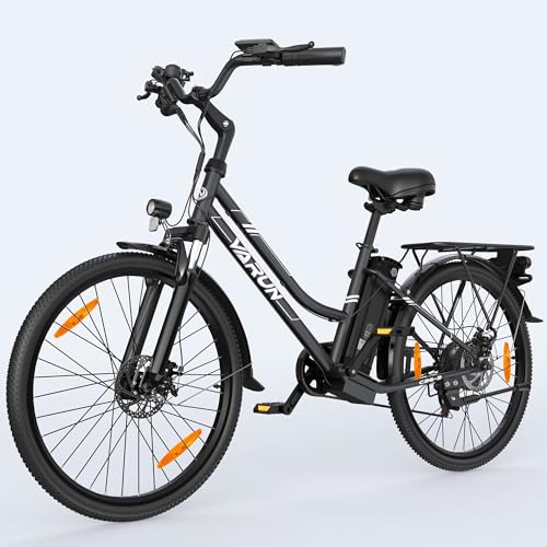 VARUN E Bike 26 Zoll, City E-Bike Damen Herren mit 250W Motor, 𝟒𝟖𝐕...