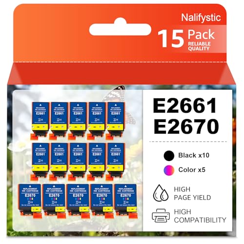 Cartouches EPS 266 267 Nalifestic pour imprimante portable Workforce