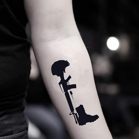 Army Temporary Fake Tattoo Sticker Set Of 2 - Wwwohmytatcom Amazoncouk Beauty