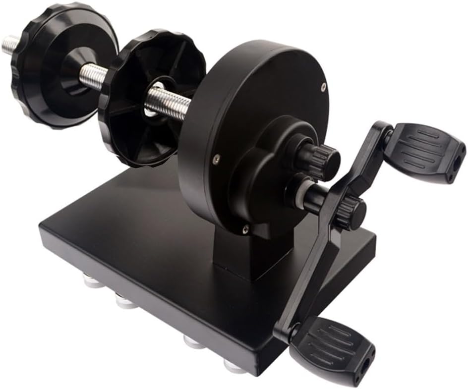 Fishing Line Winder, Adjustable Spooler Tool with 1:3.7 Gear Ratio, Portable Metal Wire Winding Machine for Quick Line Retrieval and Tangle Prevention, Suction Base Design