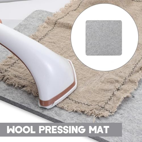 Alfombra De Planchar - Almohadilla De Lana Gruesa, Base De Planchado Compacta | Tela Presionada De Lana, Sábana Resistente Al Calor, Protector De Planchado Para Accesorios De Costura, Tareas De Acolch - imagen 2