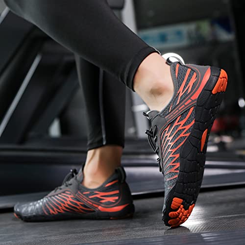 Image of Hiking Barefoot Shoes for Women Men Breathable & Non-Slip Athletic Barefoot Wide Toe Water Shoes Lightweight Perfect for Walking,Running,and Swimming