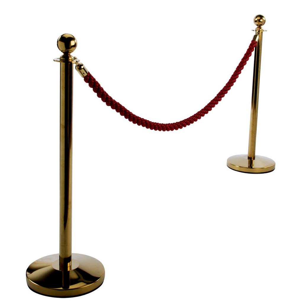 kesoto Cordes de Barrières Diviseur 1.5M/2M/3M Cordes Cordon Séparation - rouge, 3m