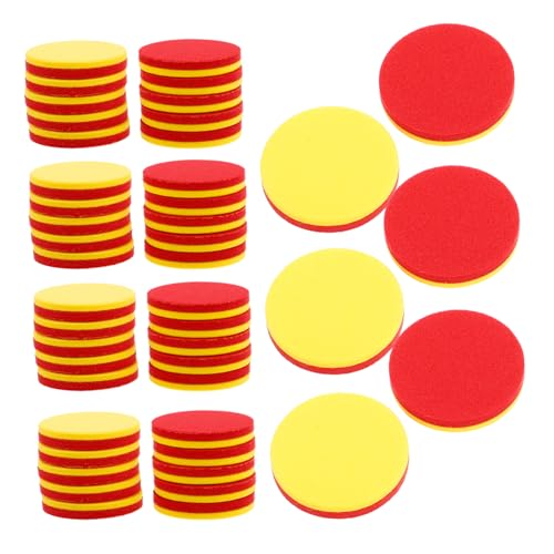 TOYANDONA 200piezas Fichas Matemáticas Redondas De Dos Colores Contadores Educativos para Aprender Matemáticas Herramientas Manipulativas Aula