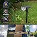 Kyosho Solar Color Spot Lights Outdoor, 9 Lighting Modes Halloween Christmas Lights, 38 LEDs Color Changing Waterproof RGBW Multicolor Tree Pool Solar Spotlight, 2 Pack