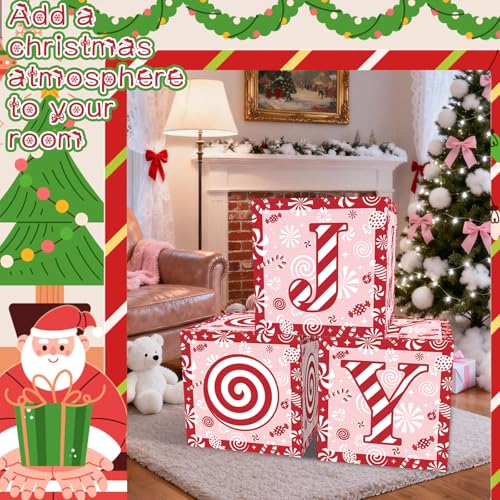 Boîtes à sucre d'orge de Noël boîte métallique de rangement pour biscuits