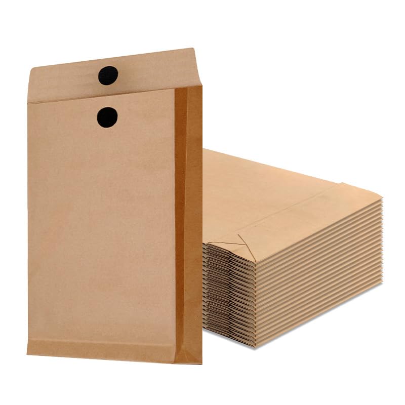 Tanshuqin 9.4"x 13.2" Expandable Large Kraft Catalogue Envelopes for Home Office Business Storage and Organizing, Photos, Documents，Multiple use (10