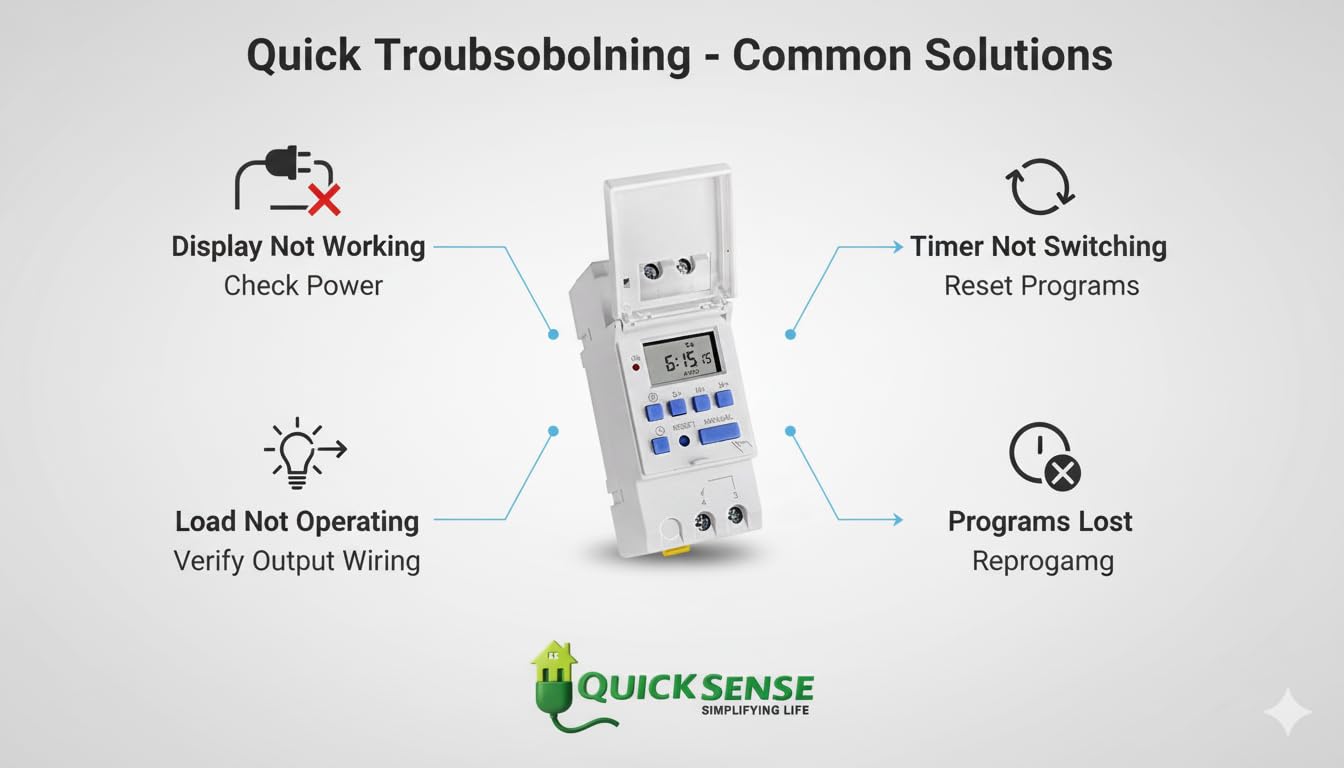 Quick Sense QS-T3 Digital Timer Switch - 30A Programmable -7 Quick Sense QS-T3 Digital Timer Switch - 30A Programmable -7