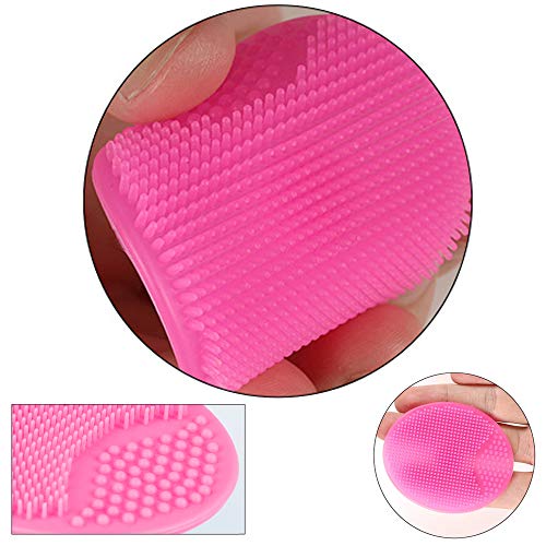 Face Scrubber,2 Pack Soft Silicone Scrubbies Facial Cleansing Pad Face Exfoliator Face Scrub Face Brush Silicone Scrubby For Massage Pore Cleansing Blackhead Removing Exfoliating,Cool Gift For Girl #TOP2