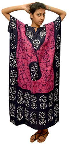 Cotton Kaftan Dress Maxi Long Tunic Batik One Size3