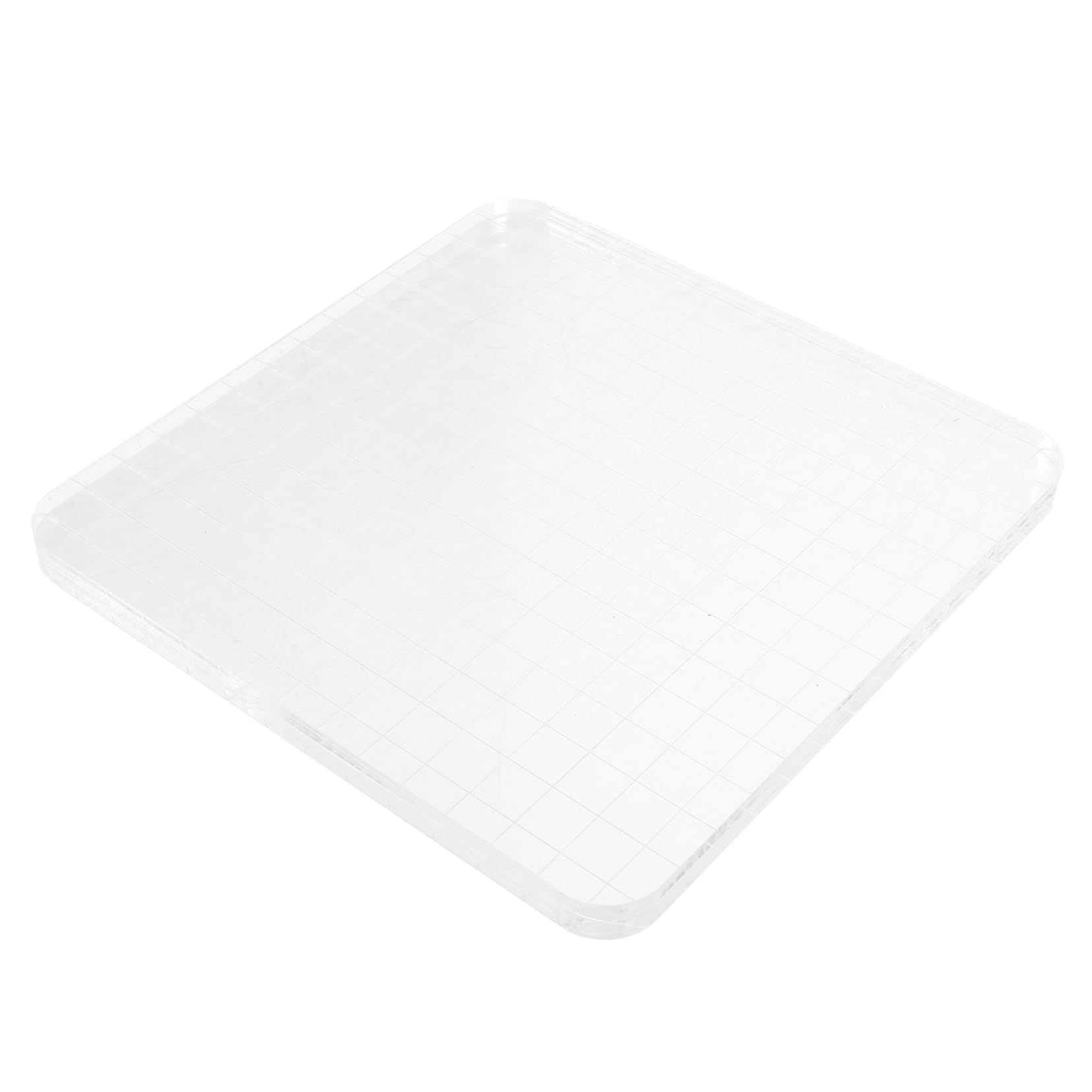 Operitacx DIY Stamping Kit Acrylic Stamp Blocks Stamping Pad for Cards Journals and Invitations Grid Lines