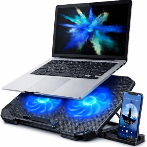 Suporte Para Notebook Com Cooler Duplo Silencioso Com 8 Níveis de...