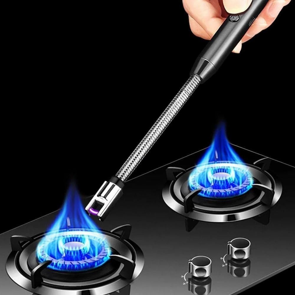 Electric Arc Lighter, ABS Plastic and Stainless Steel, Modern, Black, 100 Grams, Electric, 26x3.5x2.5 Centimeters-picture-15