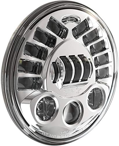 J.W. Speaker 0555031 7in. 8790 LED Adaptive 2 Headlight without Mounting Ring - Chrome
