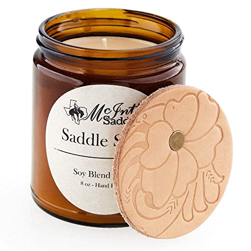 Nrs Saddle Shop Scent Glass Jar Candle N/A N/A
