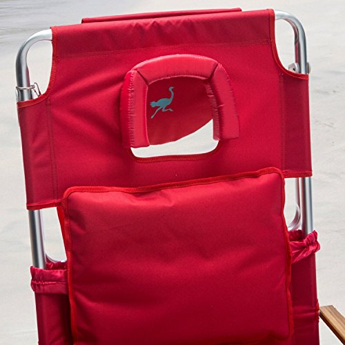 Ostrich Deluxe Padded Sport 3-In-1 Beach Chair, Red #TOP6