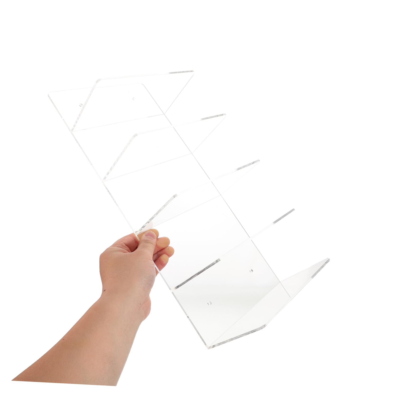Healvian Espositore a 5 Livelli in Acrilico Trasparente Occhiali da Sole | Struttura Moderna e Minimalista, per Spazi Compatti e Banchi, Accesso Rapido e Ordine Visivo