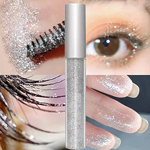 Glitter Mascara Diamond Glitter Mascara 4D Glitter Lash Mascara For Women Waterproof|Long Lasting|Thickening|Lengthening Sparkly Eye Lash Mascara Lash Makeup For Party Wedding--2Pc #TOP4