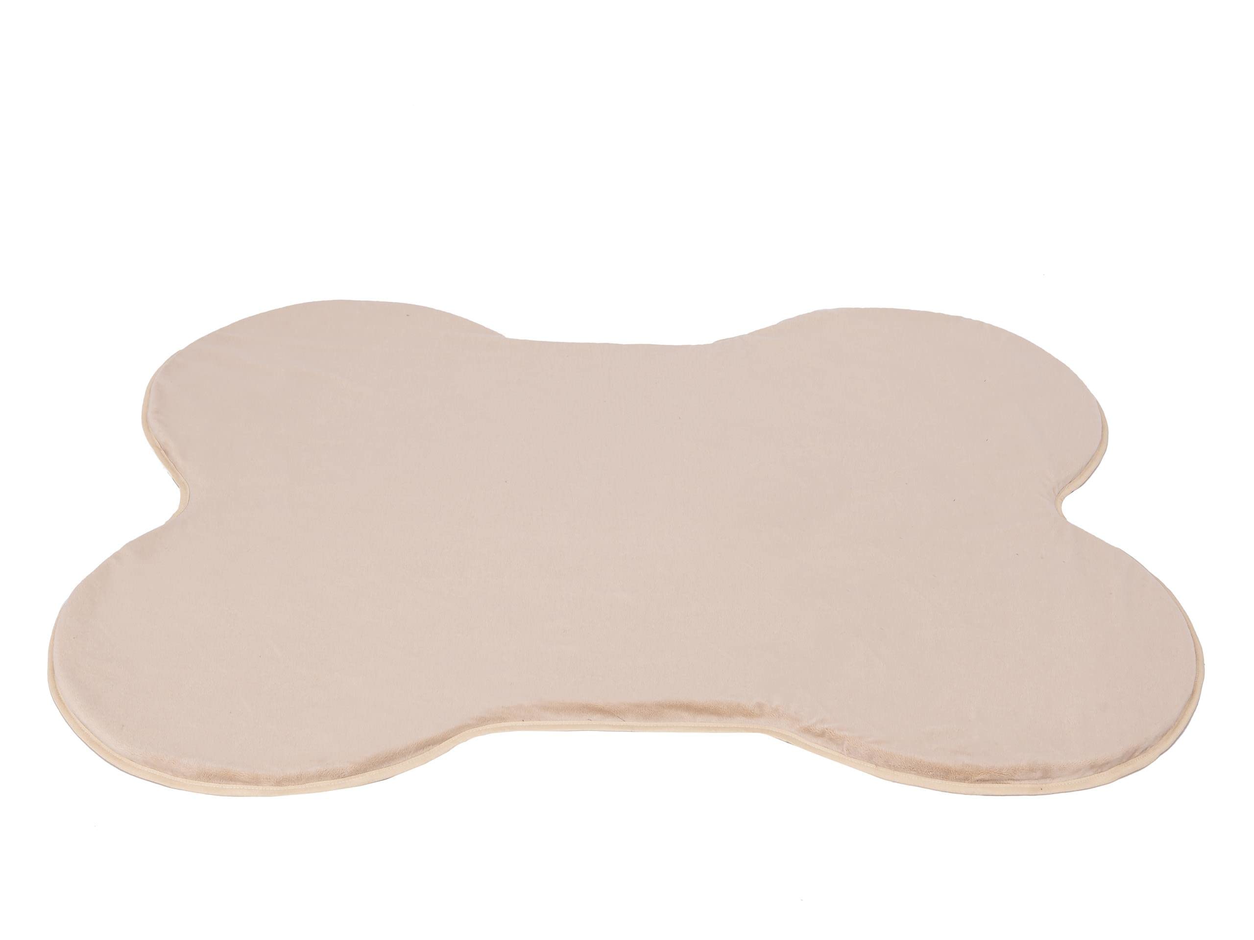 Colchoneta para perros, colchón, cojín, cojín para perros, cama para mascotas, sofá, cama para animales, cama suave, tamaño: L – 105 x 80 cm, color beige