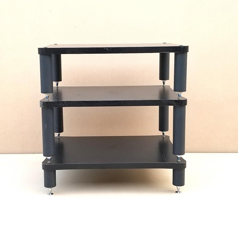 Sto Cabinet, 2-4 ripiani HiFi o Rack, scaffale aperto Ste, supporto giradischi, supporto AV Ma, bianco, ideale per gli amanti dell'home theater e della musica